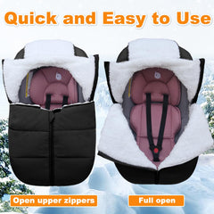 flower frail winter baby car seat cover elastic edge universal fit
