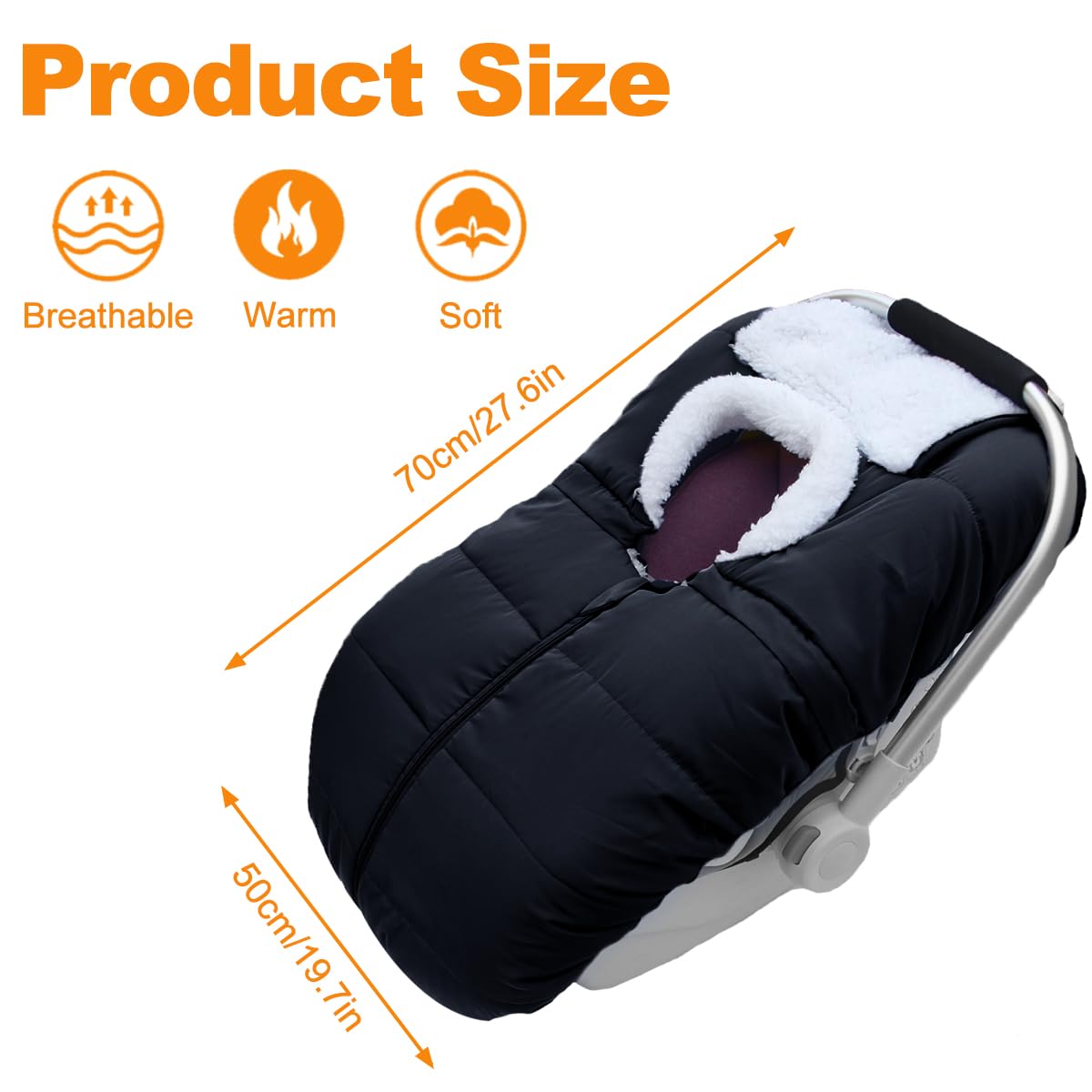 flower frail winter baby car seat cover machine washable care