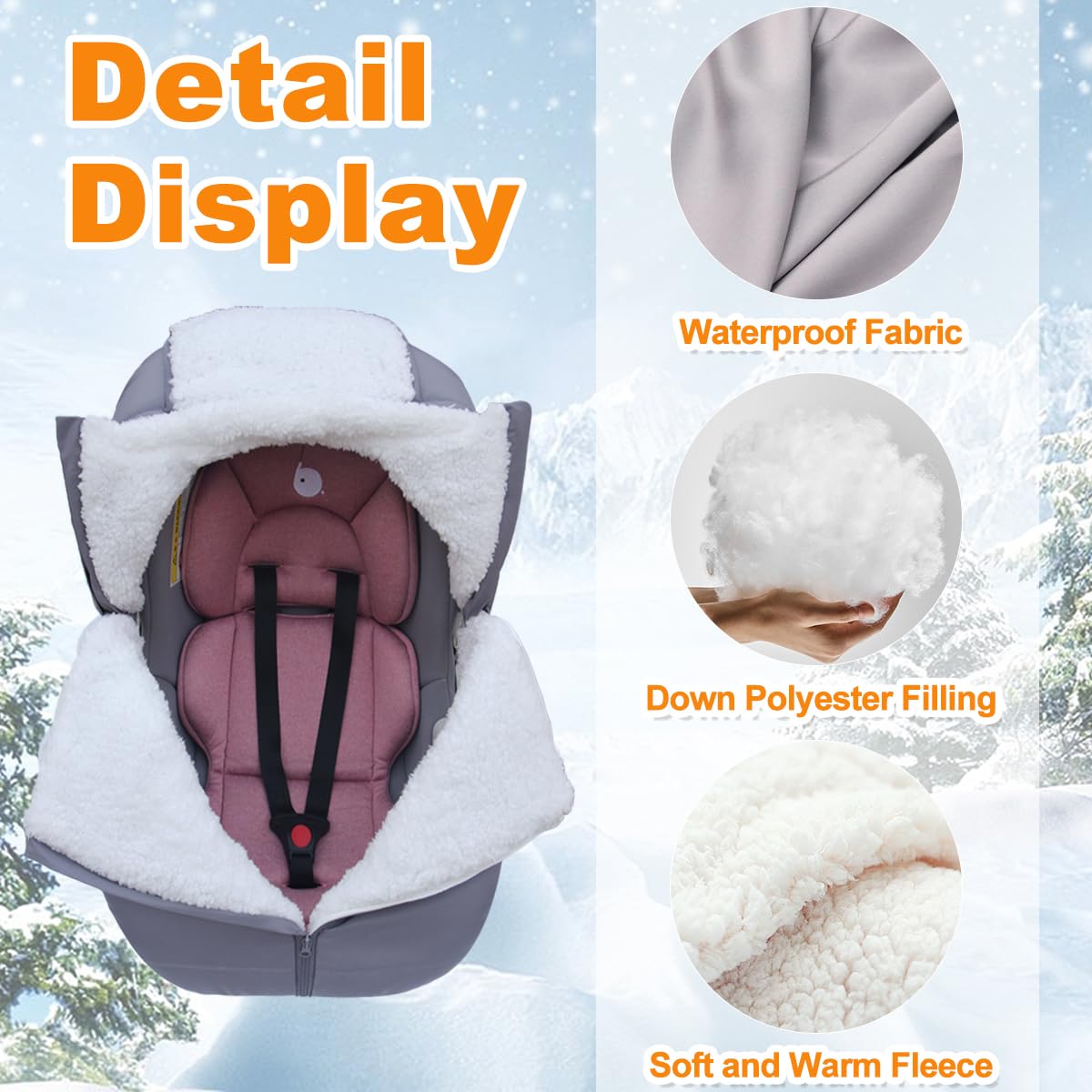 flowerfrail elastic edges fit most car seats for universal compatibility