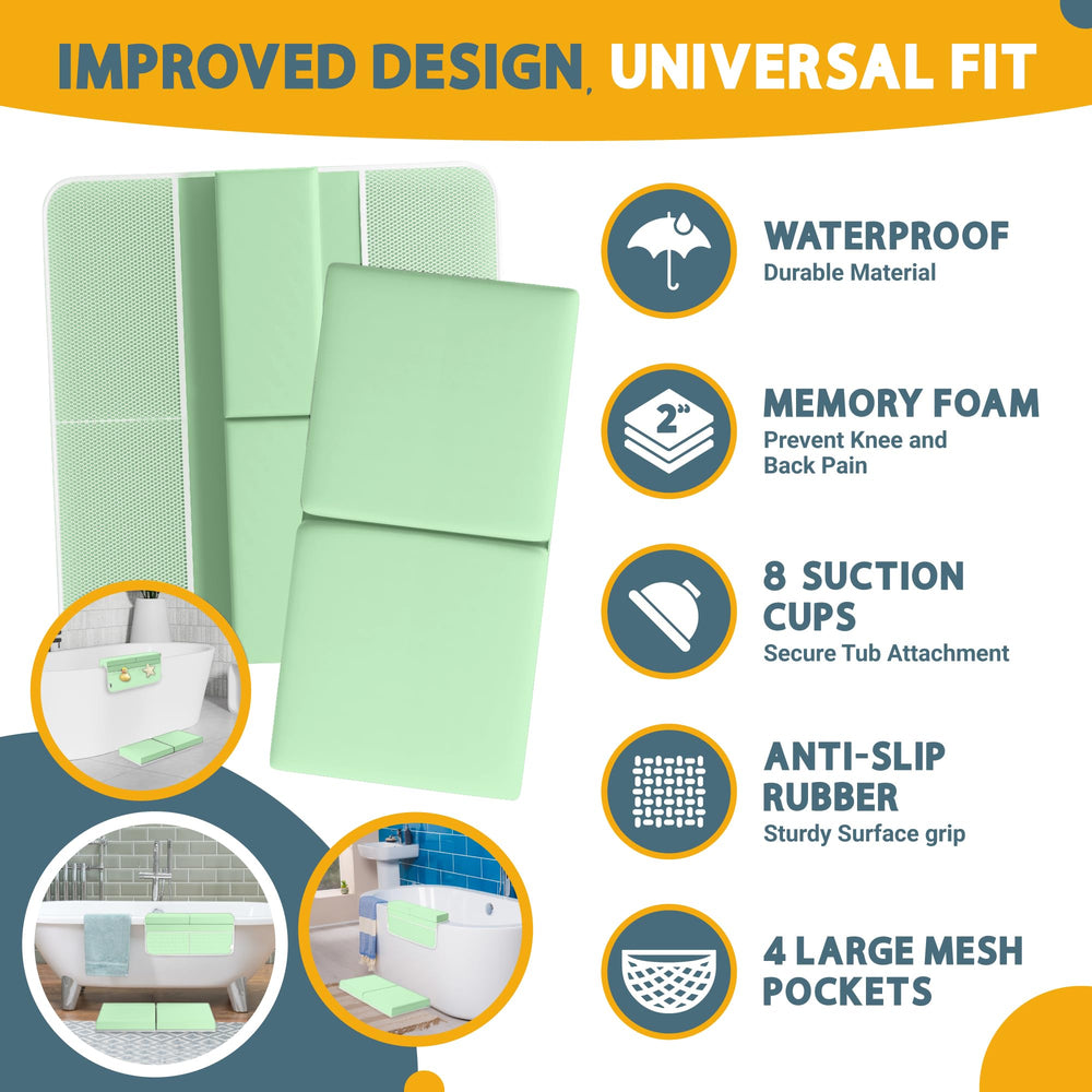 FluffyTub bath toy organizer mesh pockets keep bath essentials organized