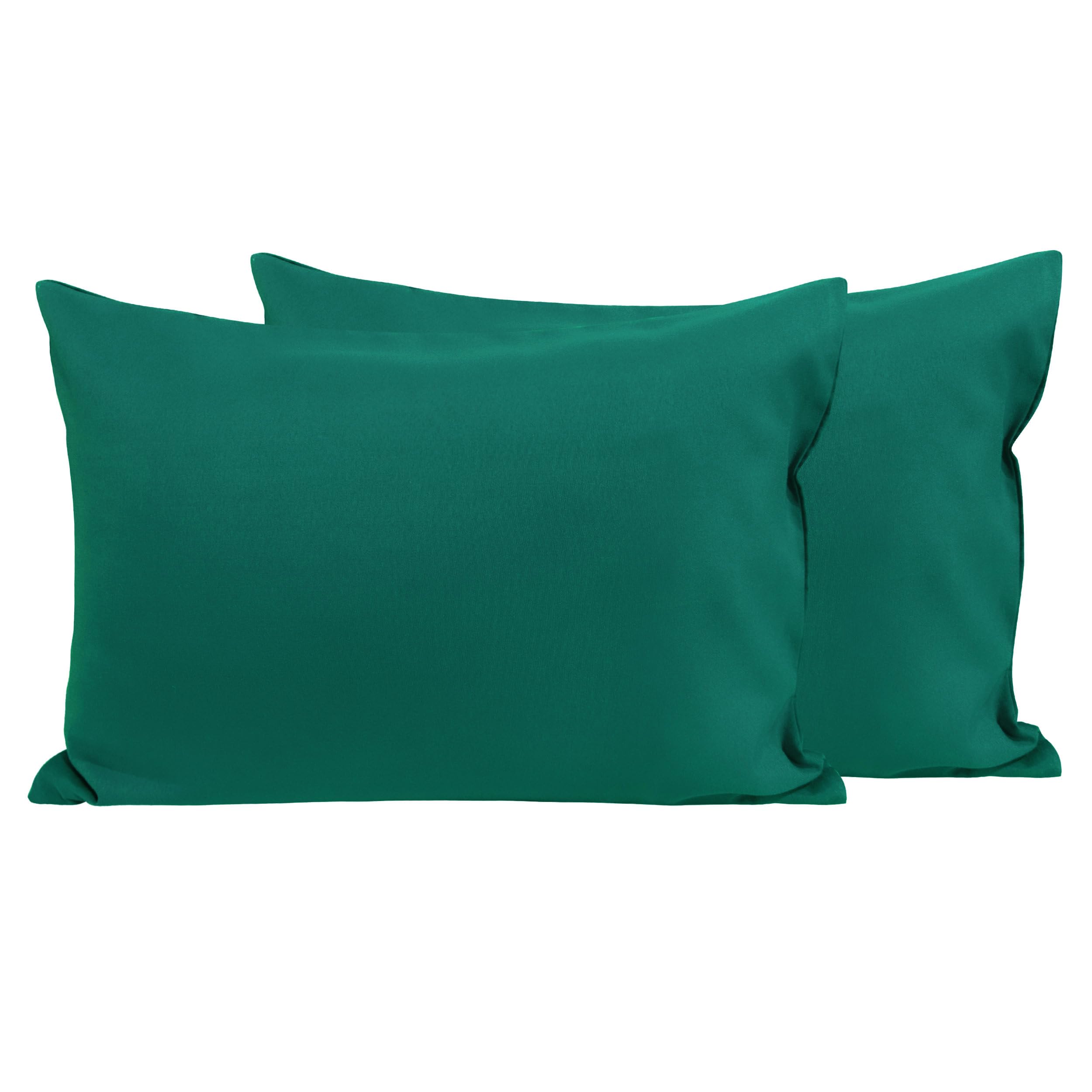 FLXXIE dark green toddler pillowcase close-up: ultra-soft microfiber for cozy naps