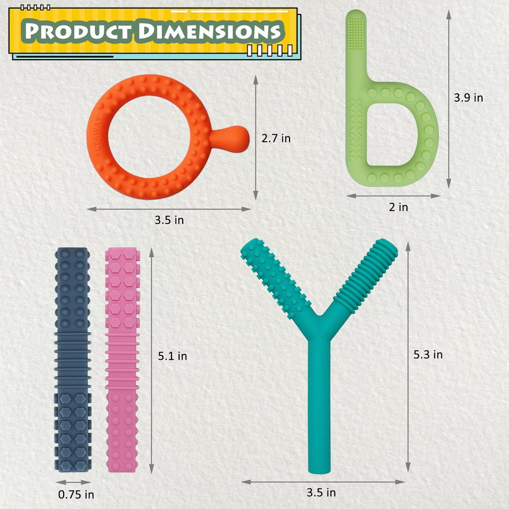 Flyaway mini teething tubes for babies soothing oral sensory moments