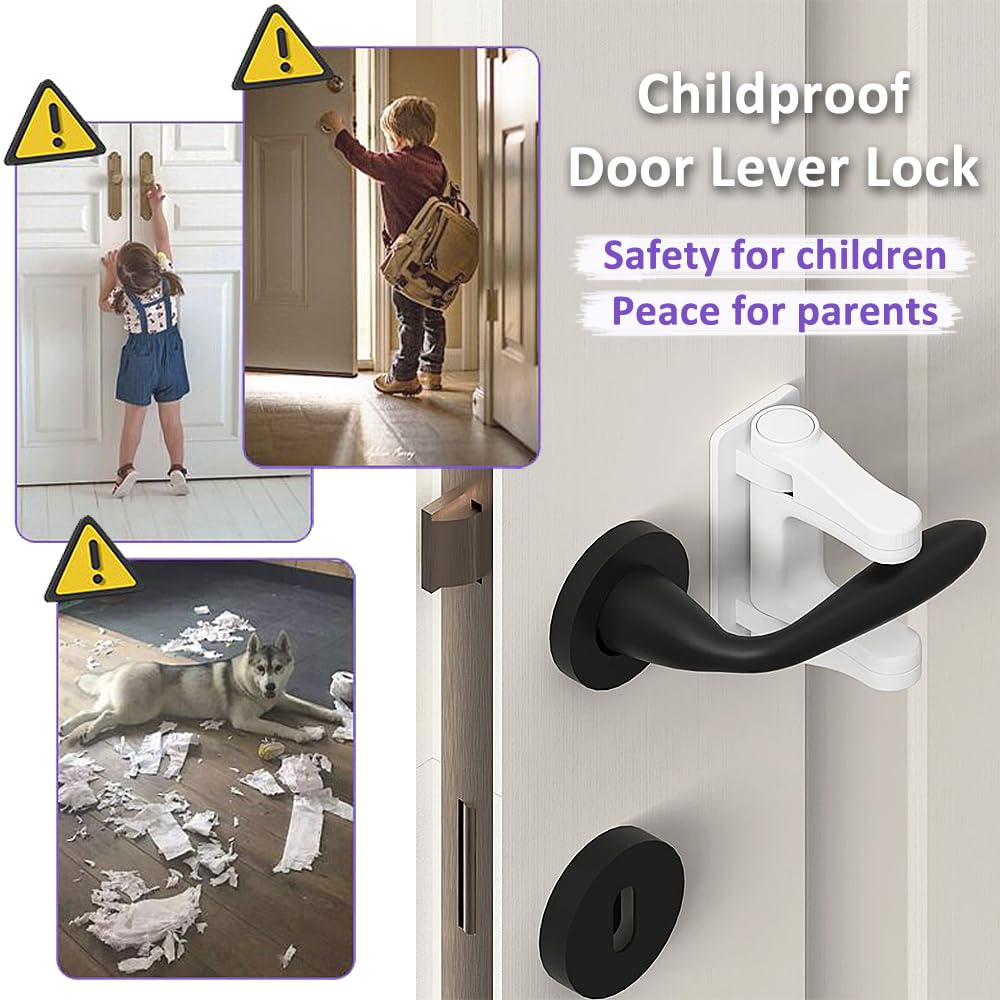 Flyaway no-drilling installation keeps doors intact and marks-free during quick babyproofing