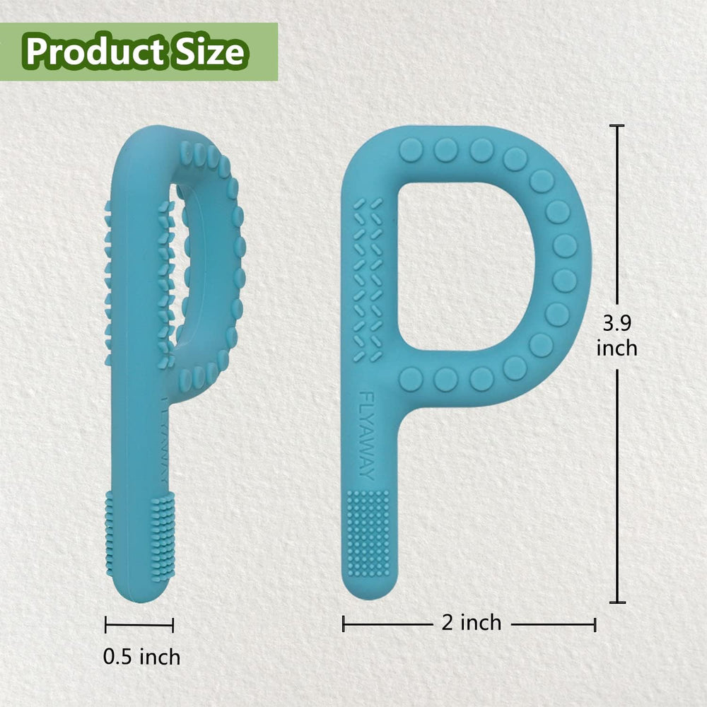 Flyaway risk-free-trial teething toys offer reassurance for parents.