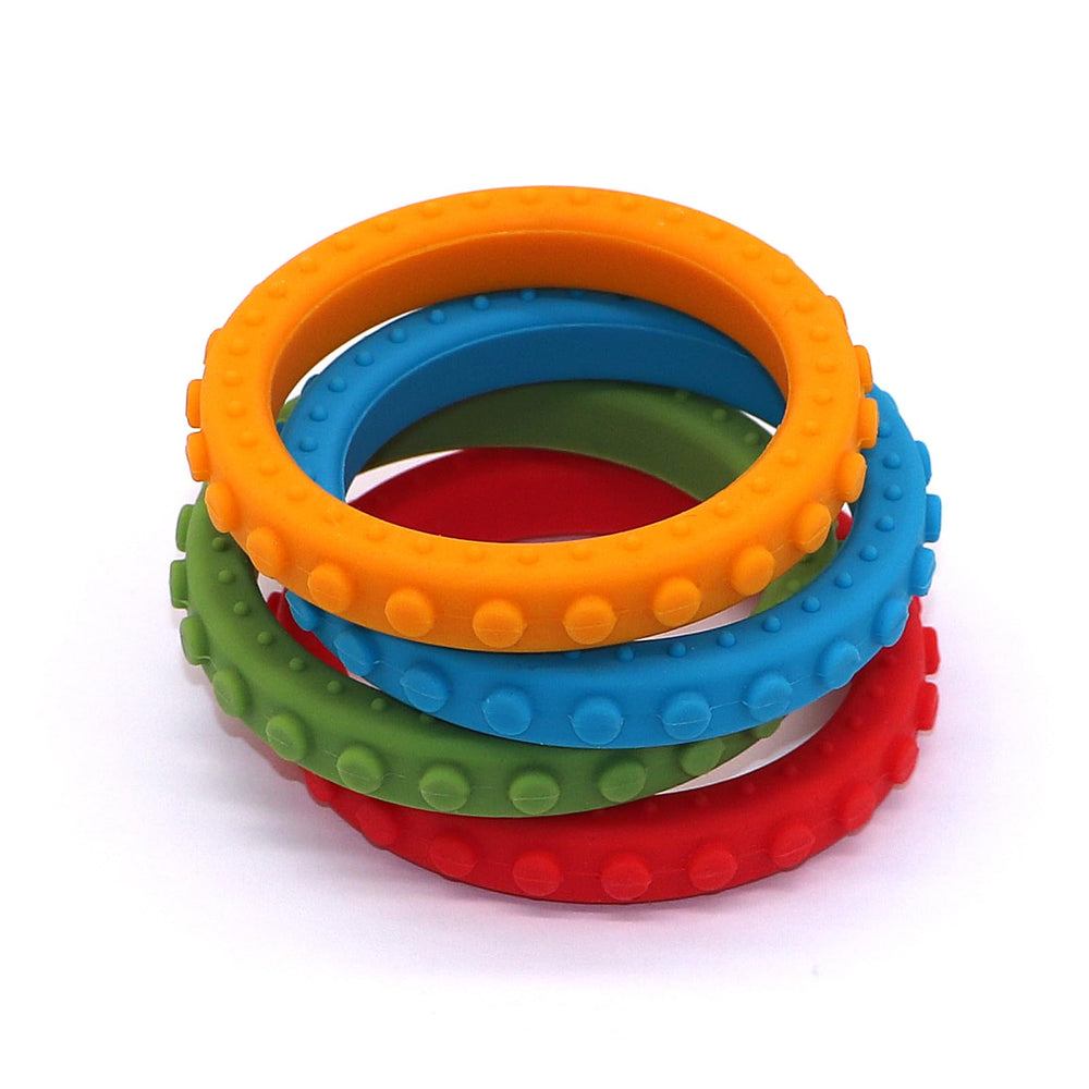 Flyaway sensory chew bracelets textures with medium hardness for tactile stimulation