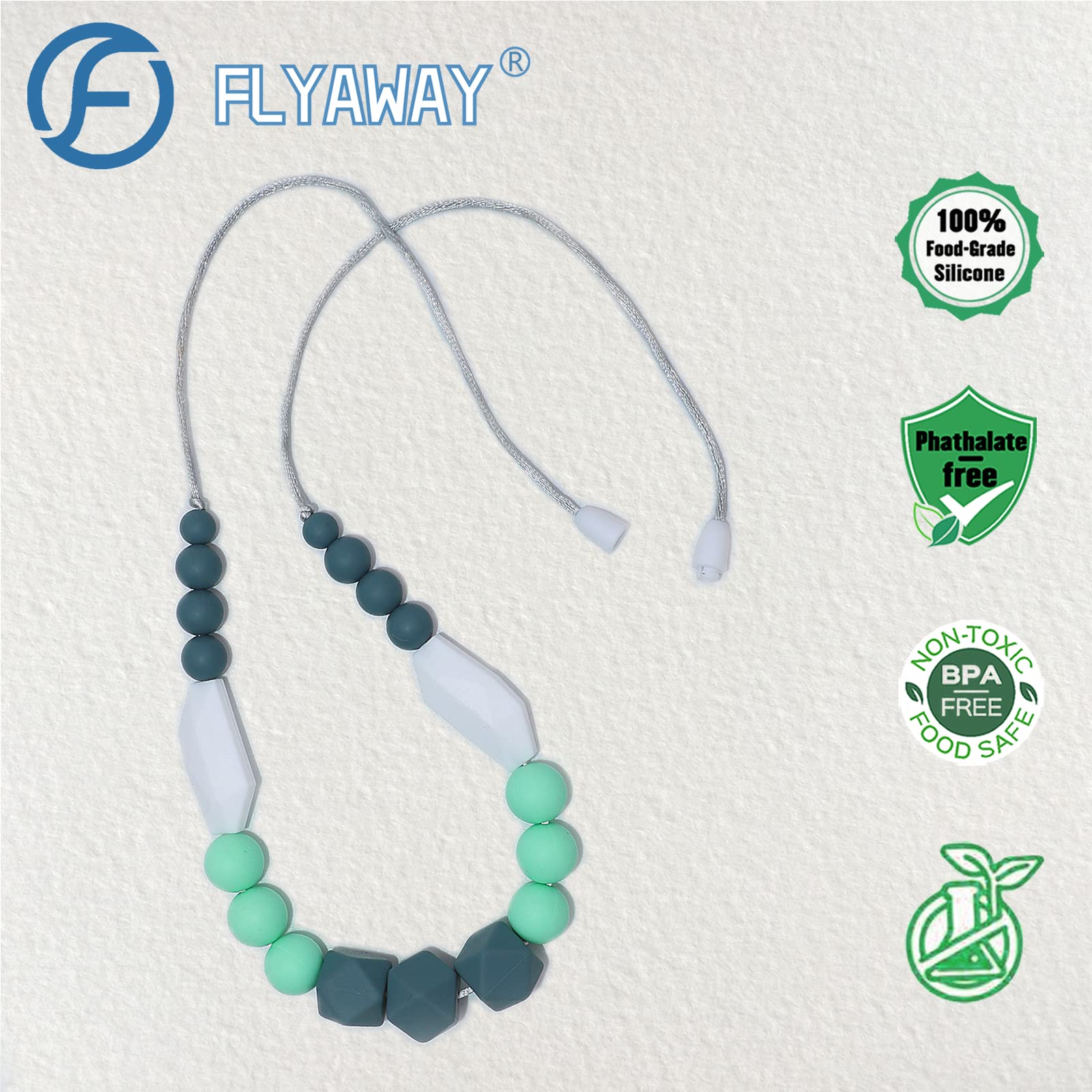 Flyaway soft cord closeup shows tangle-free wear for all-day sensory use
