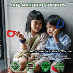 Flyaway soft silicone teether material