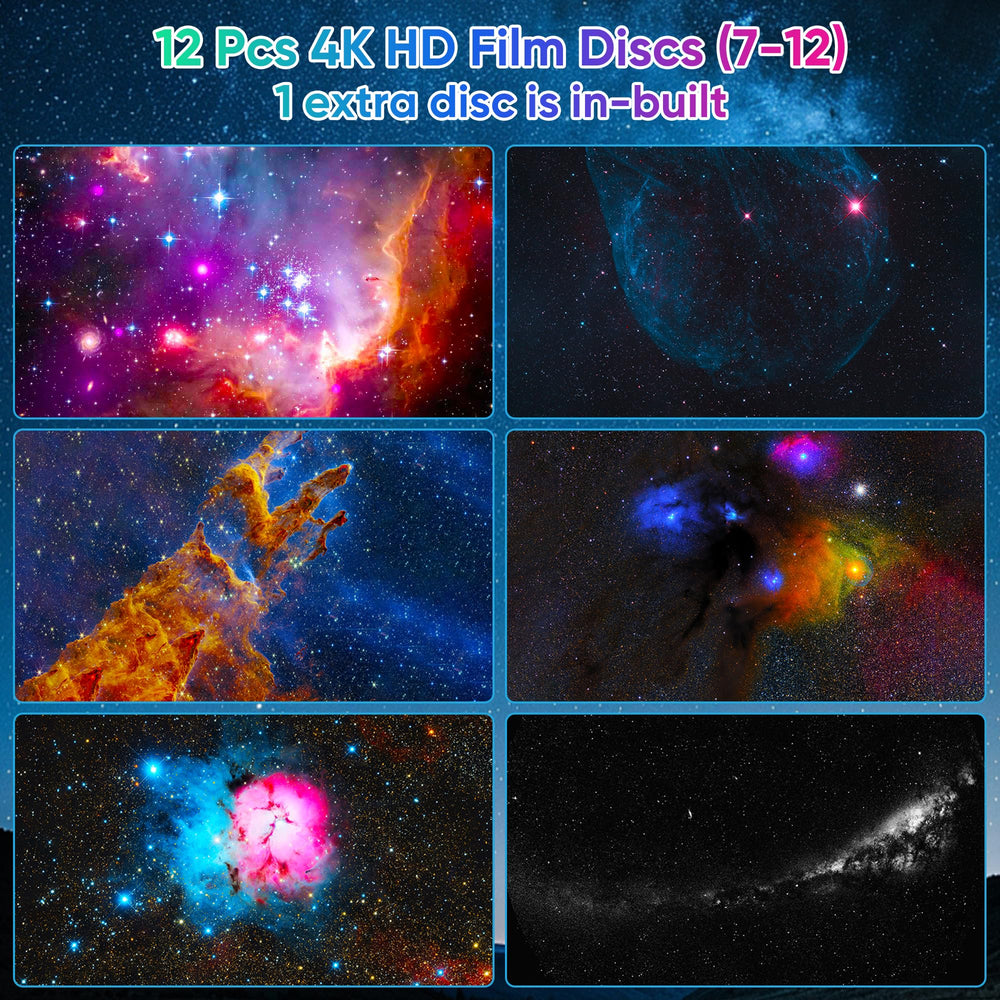 FlyEagle galaxy film discs collection for versatile space scenes