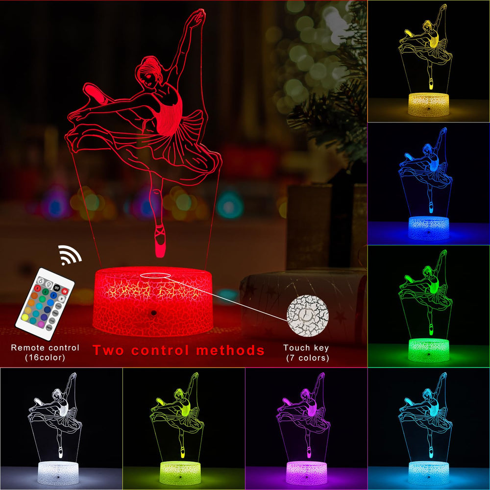 FlyonSea Kids Ballet Night Light uses non-flicker soft LEDs for gentle eye comfort