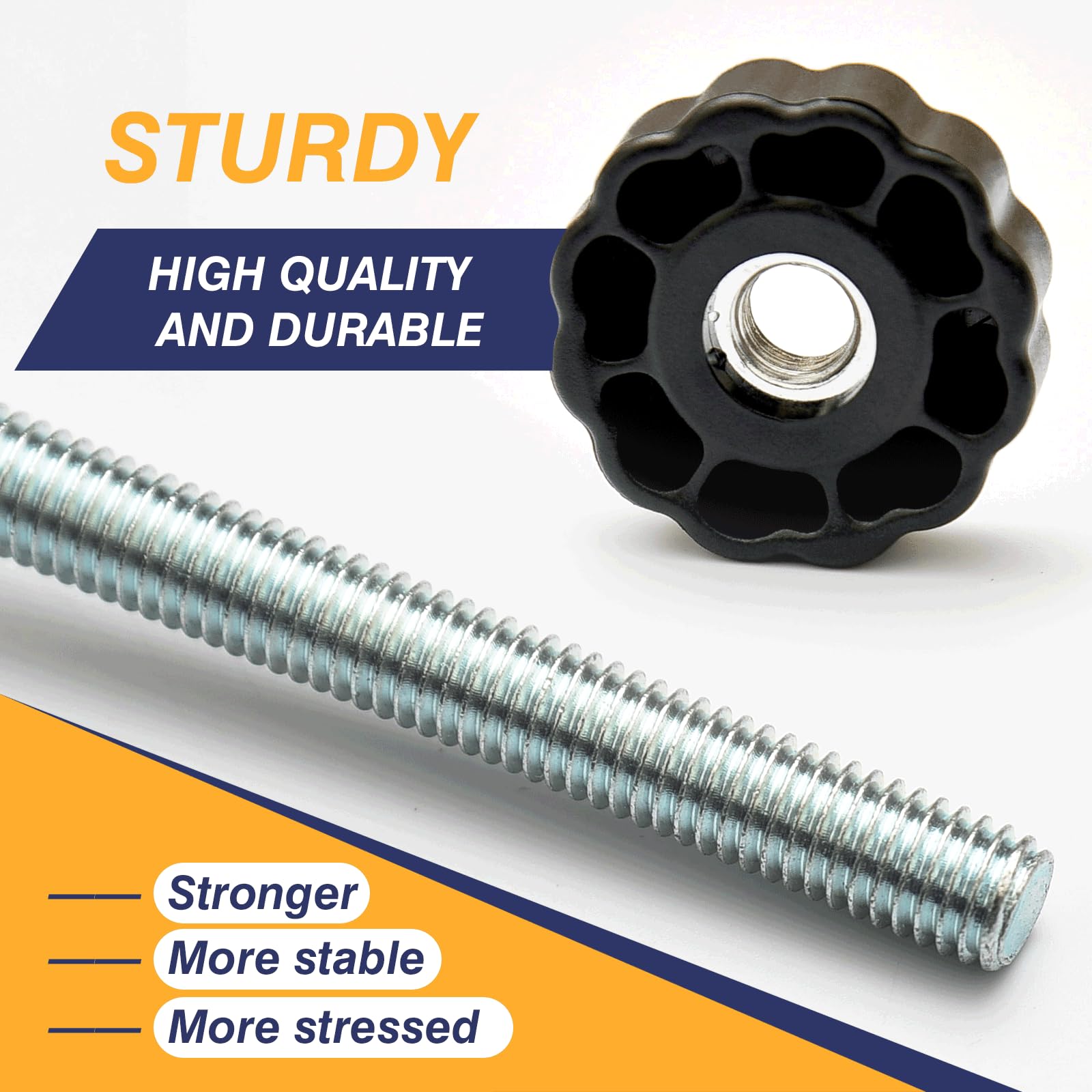 FLYQUEE spindle rods in elegant black match rails and frames.