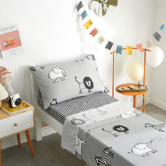 FlySheep fitted sheet 28x52x8 stays secure on crib or toddler bed.