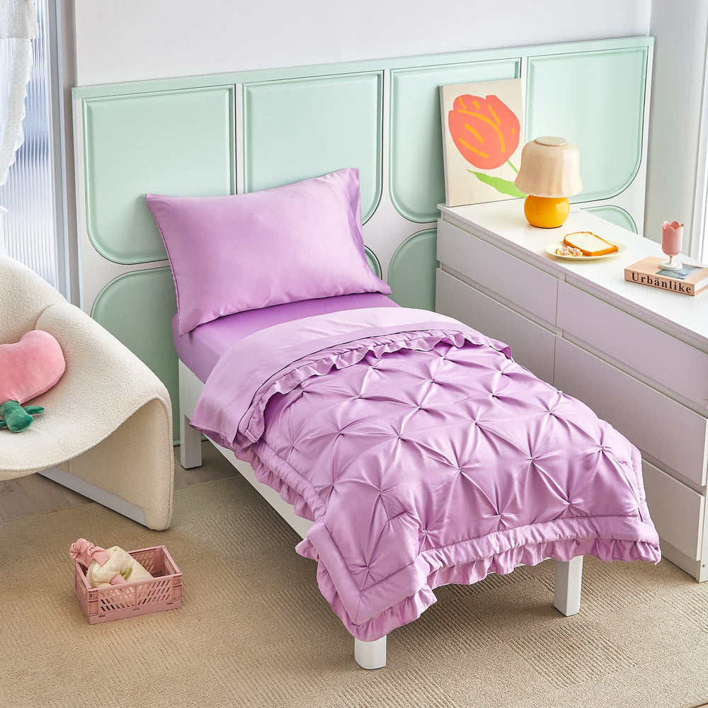 Flysheep toddler pillowcase with ruffle fringe for charming bedroom style
