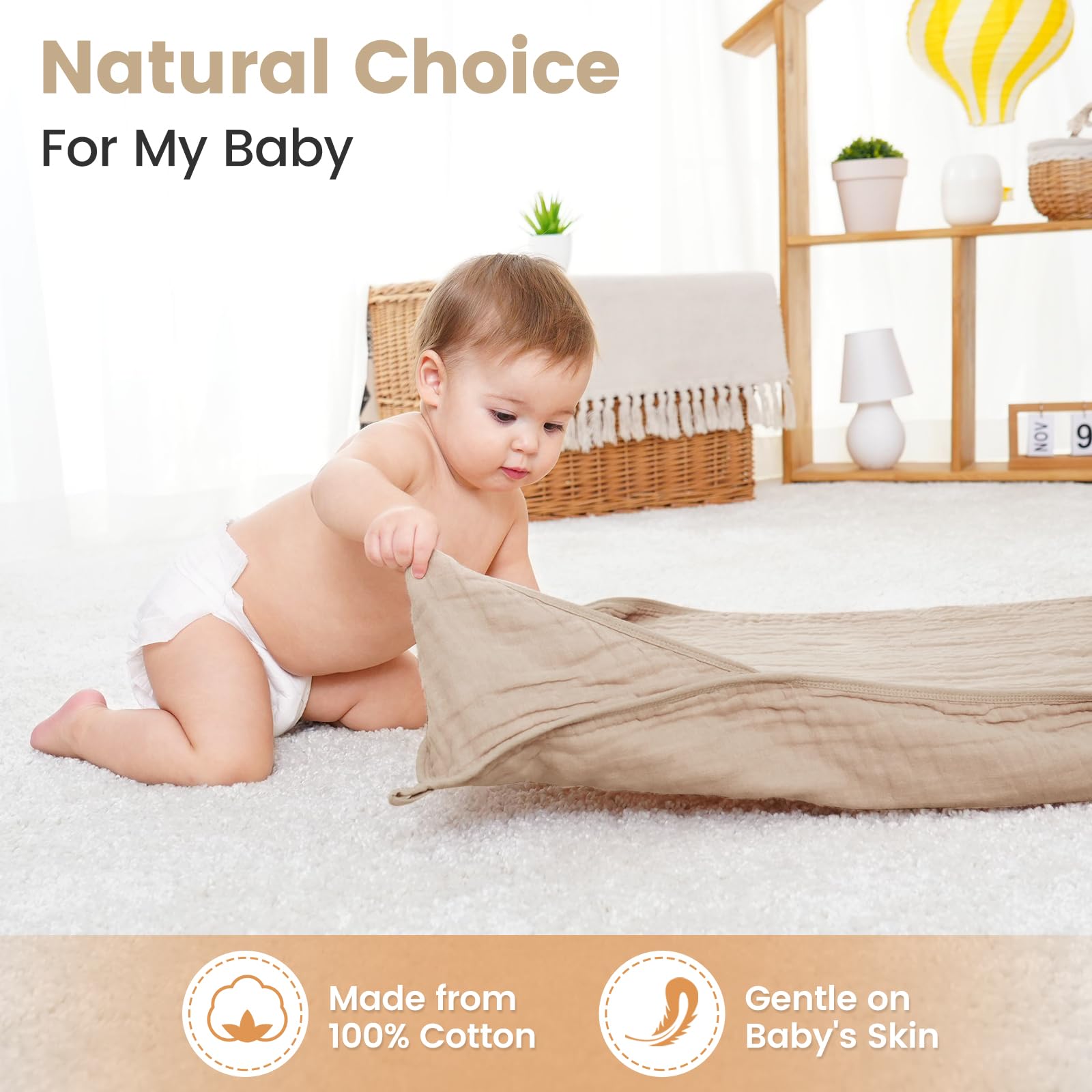 Fmebaby washcloth 12x12 in soft cleansing for bath time