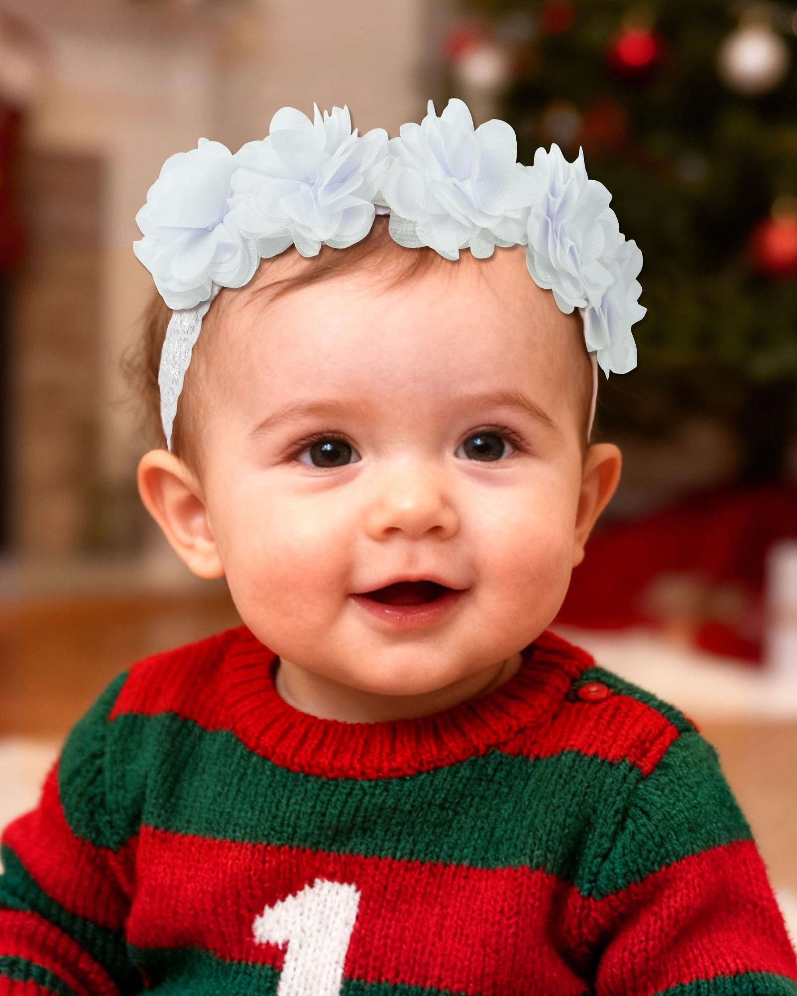 Fmeida headband for 4-24 months, easy to match with outfits.