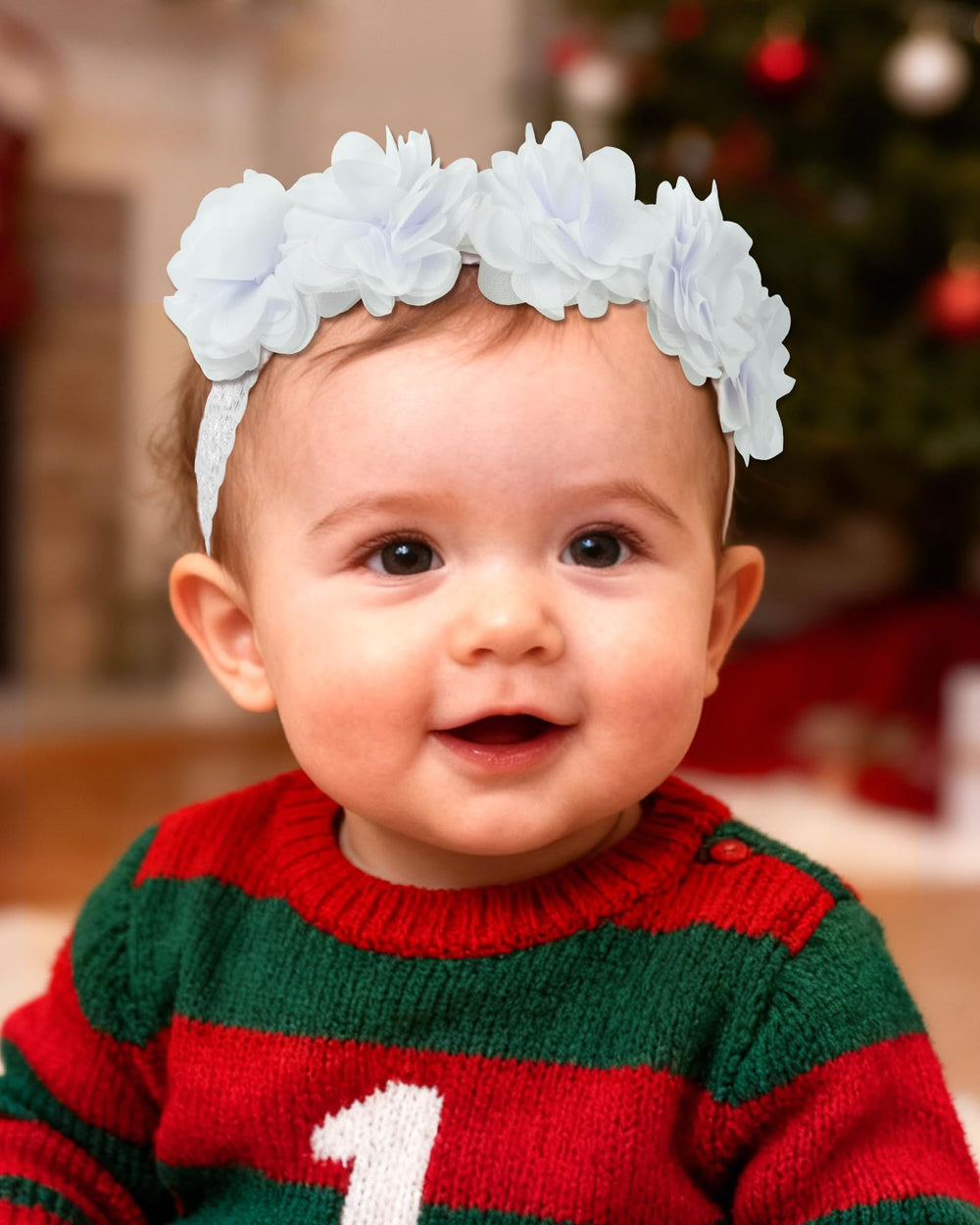 Fmeida headband for 4-24 months, easy to match with outfits.