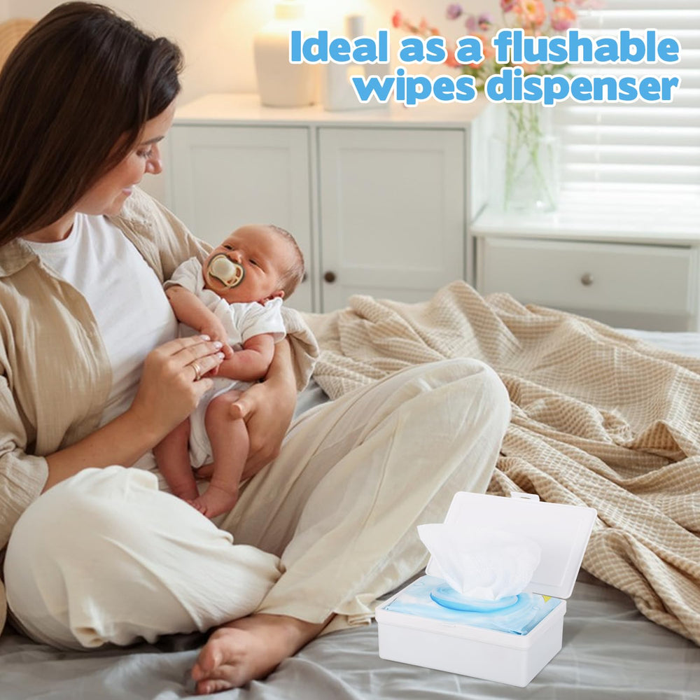 FMOACEN wipes dispenser offers multi-purpose storage for tissues and small items.