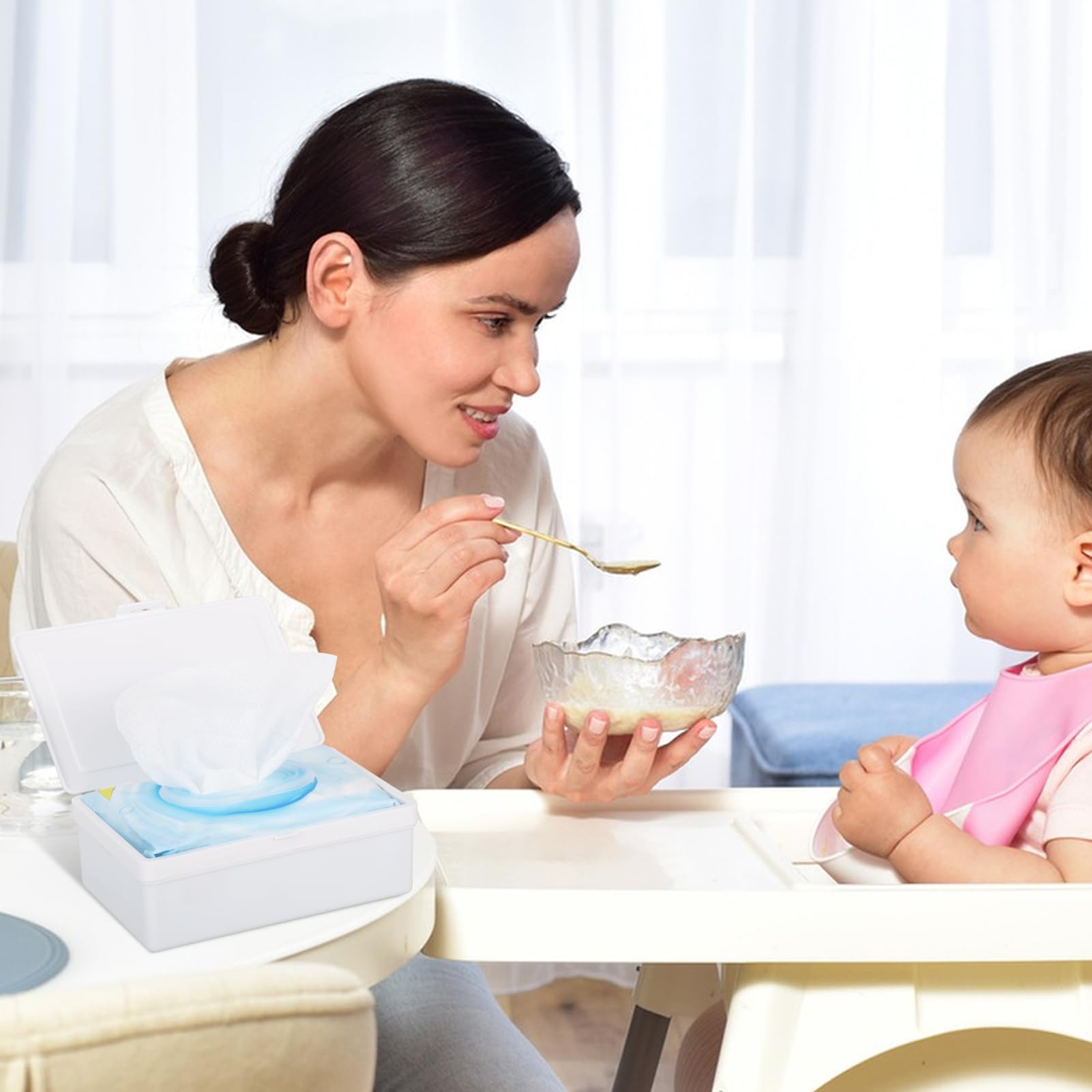 FMOACEN wipes dispenser is travel-friendly for home, office, and car.