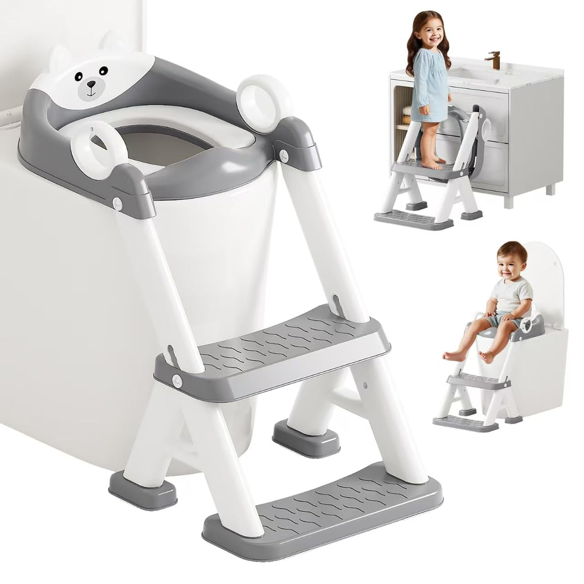 Fnaumdol potty training seat foldable compact storage shows easy stowaway design