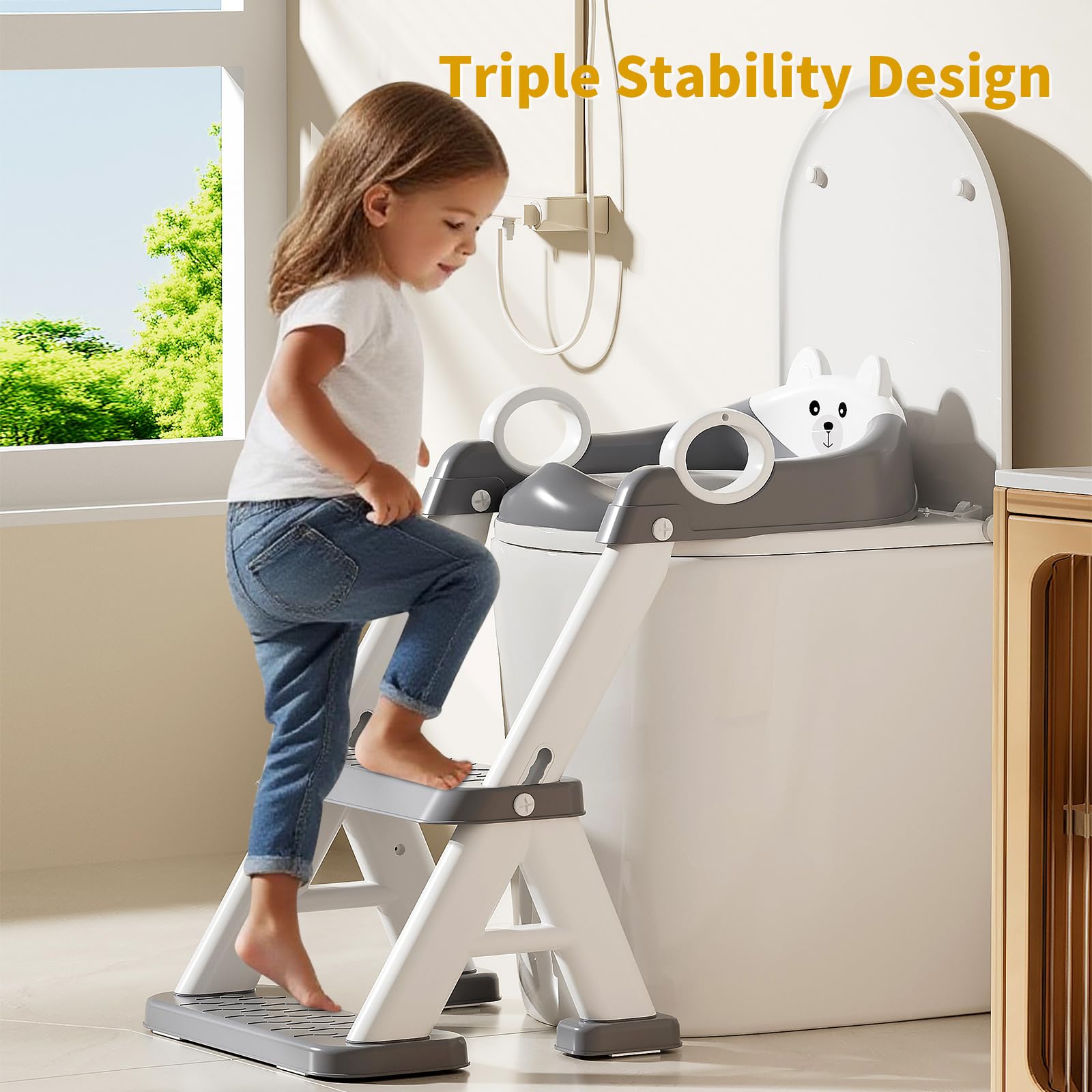 Fnaumdol potty training seat soft cushion provides gentle comfort for toddlers