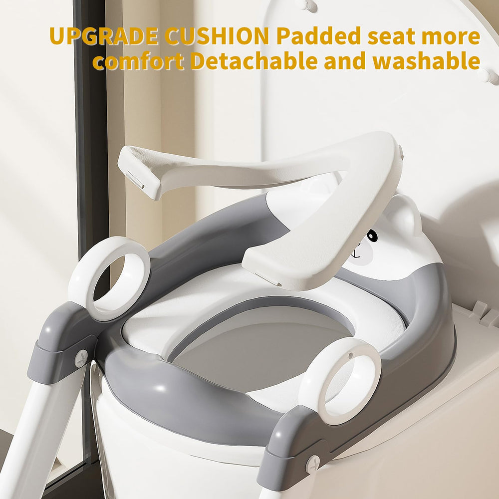 Fnaumdol potty training seat triangular frame enhances stability during use