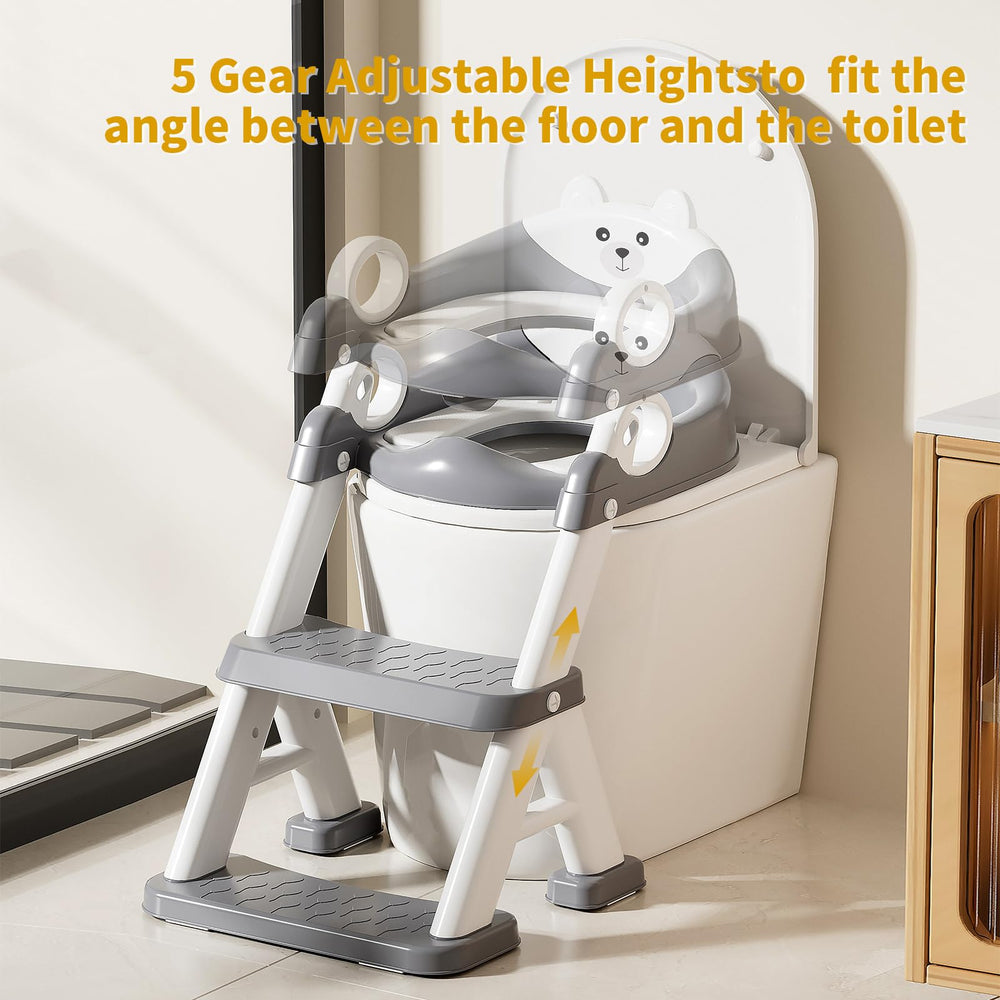 Fnaumdol potty training seat wide tread offers room to move and reduce wobble