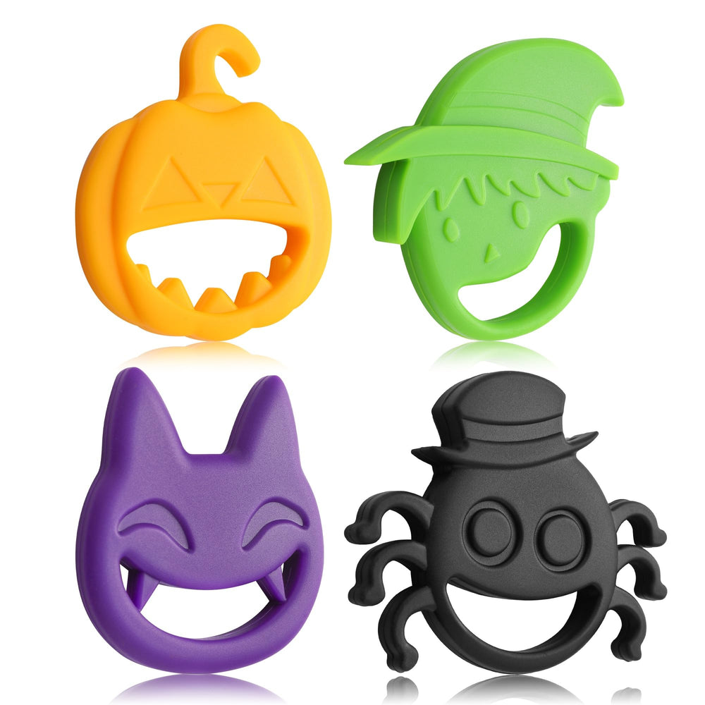 Fnayol Halloween teether Black Spider silicone for gentle teething relief