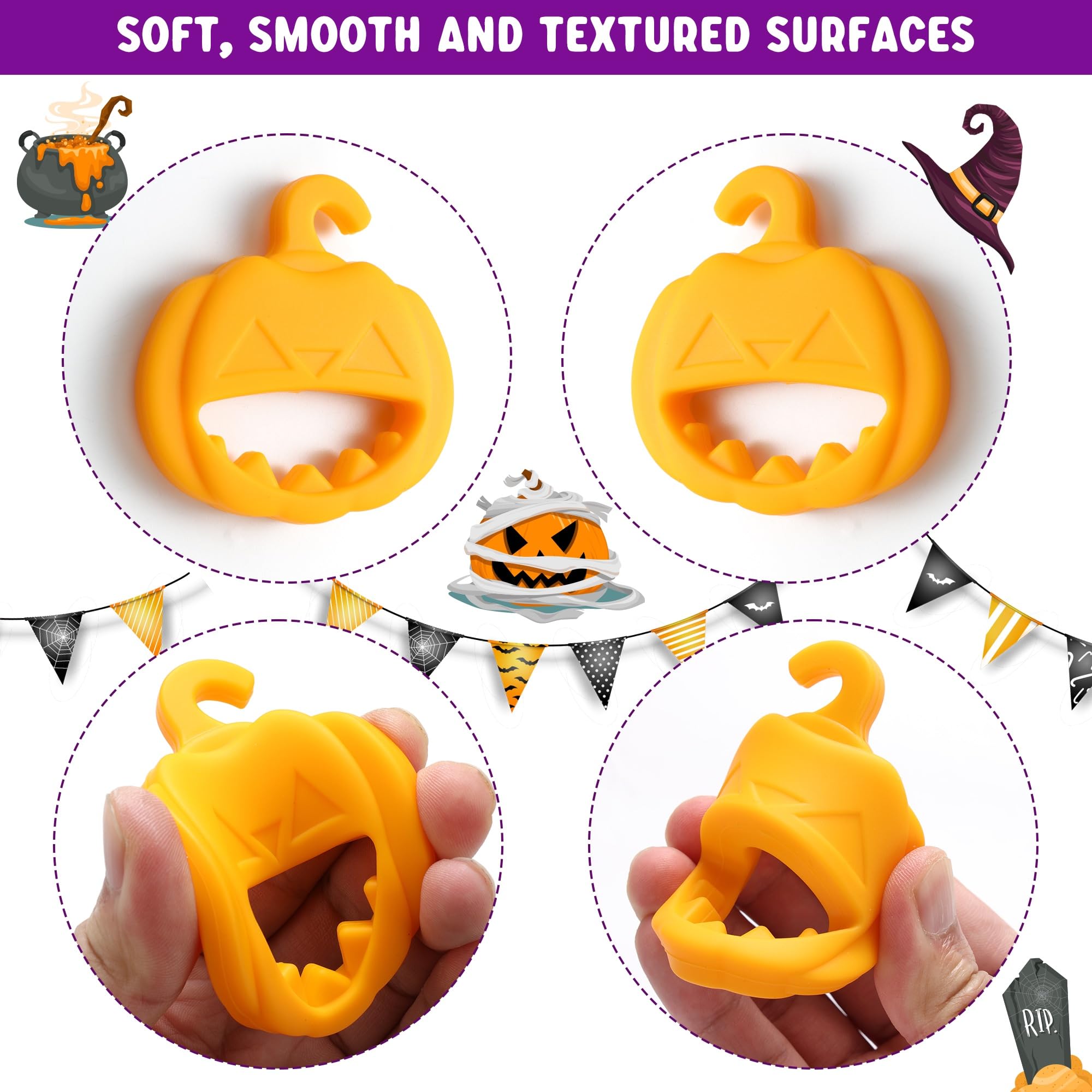 Fnayol Halloween teether Purple Cat silicone for bite friendly relief