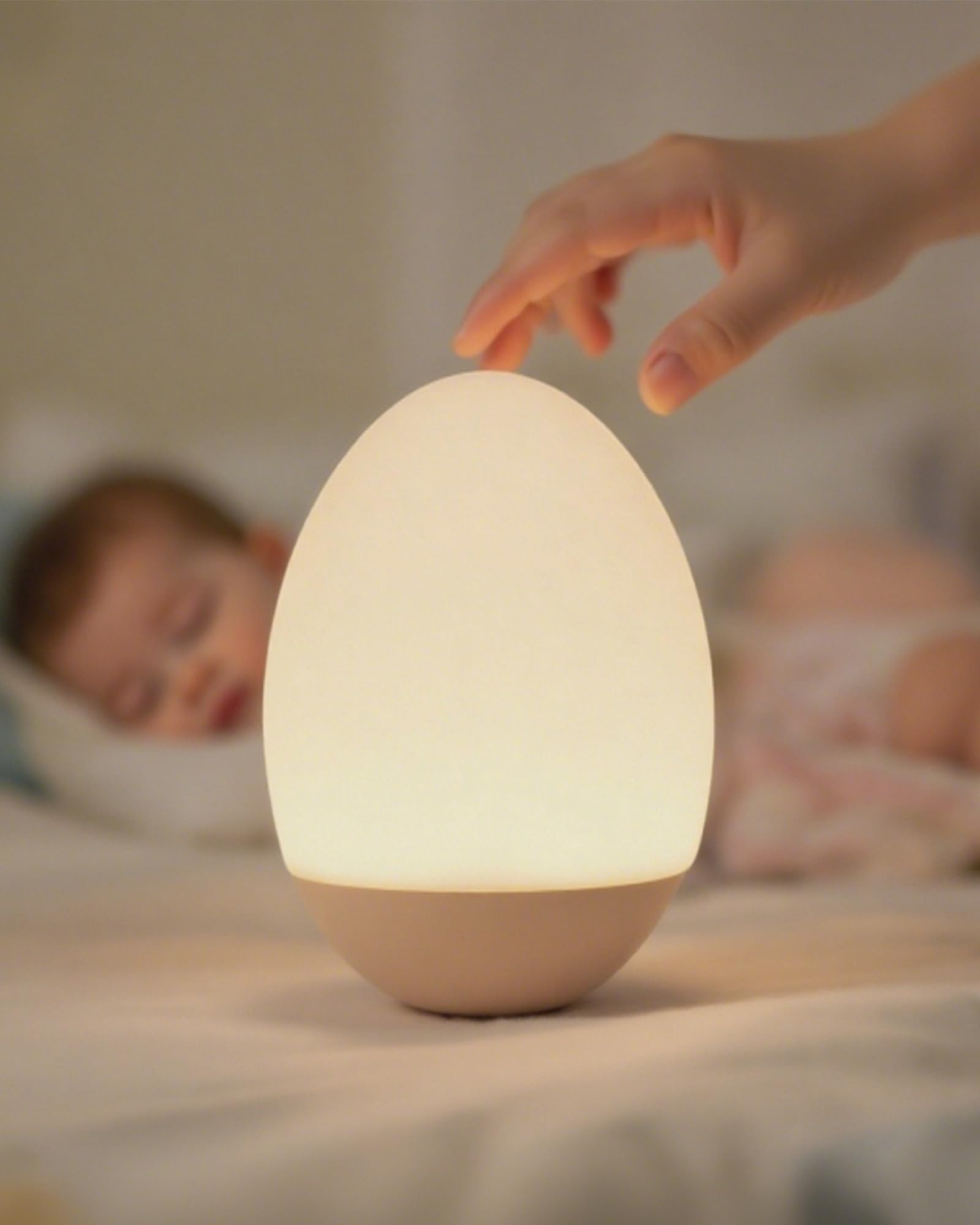 FNMYCO Egg Light nursery-design shows stable bedside illumination for nighttime feeds