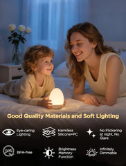 FNMYCO Egg Light warm-color focuses on cozy nighttime illumination for bedtime stories