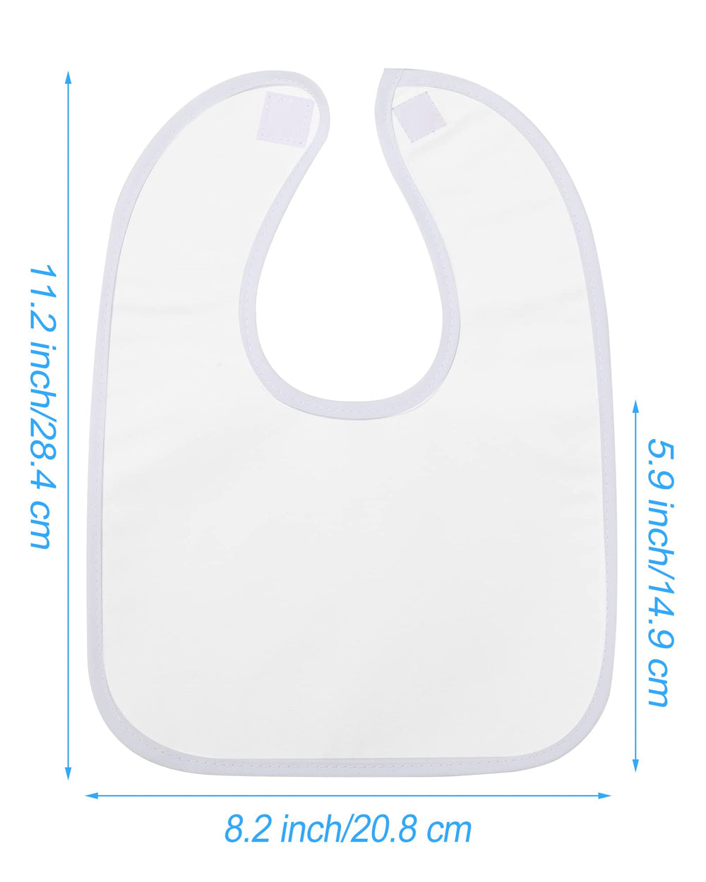 Foaincore baby bibs 2-ply absorbent layer captures drool and spills