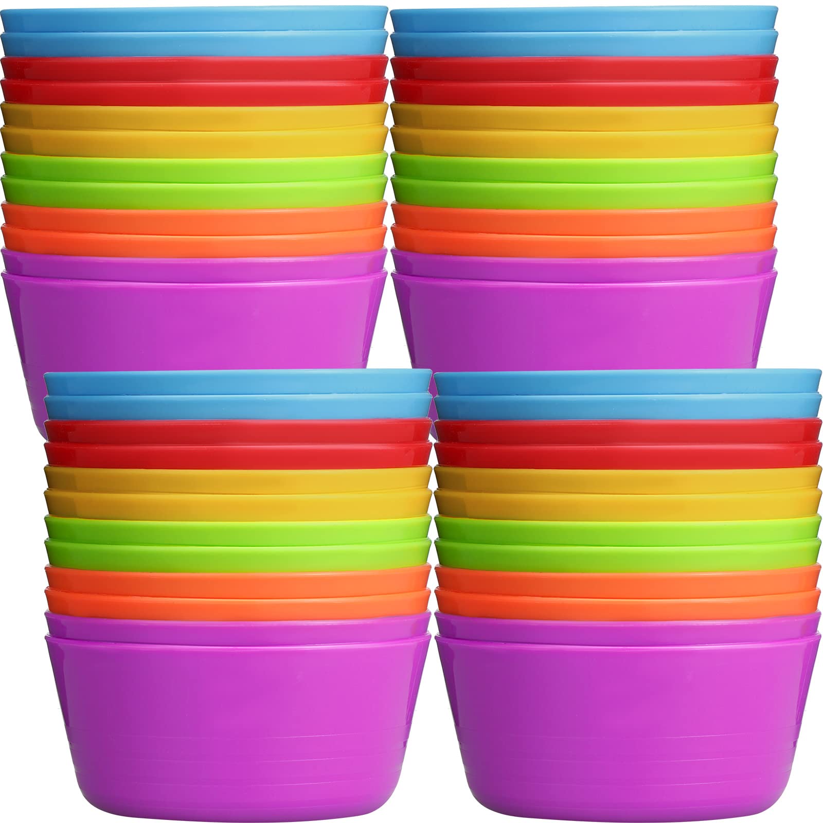 Foaincore kids bowls blue set: durable 10oz portions for cereals and snacks