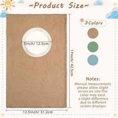 Foaincore toddler bib with absorbent cotton terry back for spills.