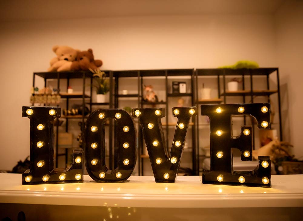 Foaky 8.66-inch tall LED sign shown for compact shelf display