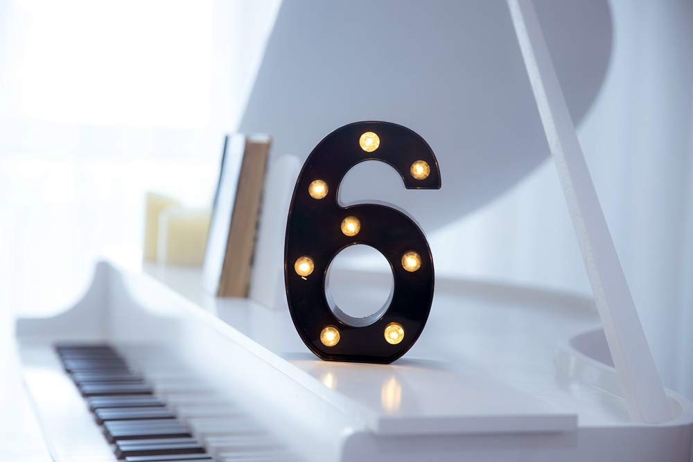 Foaky alphabet LED marquee lights setup example showing versatile event word display