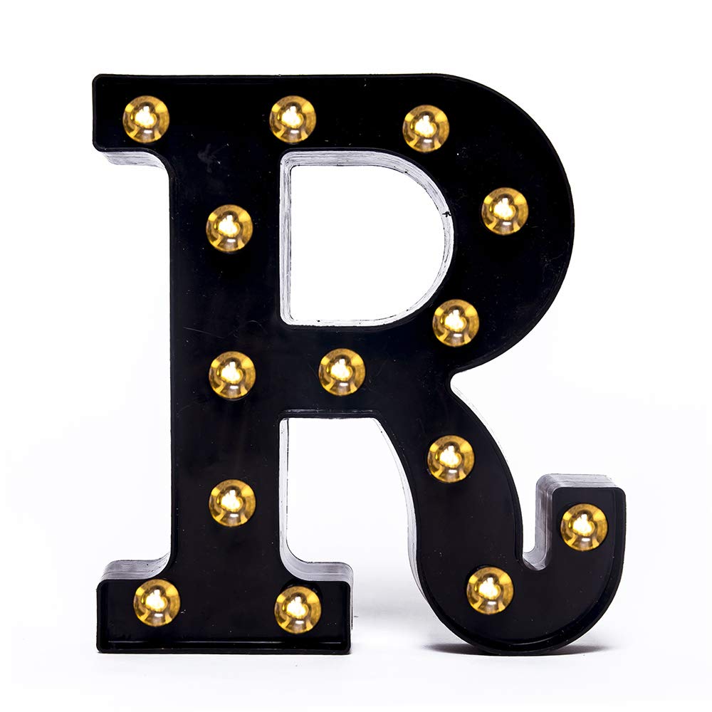 Foaky LED marquee letters night light with portable design for home or events