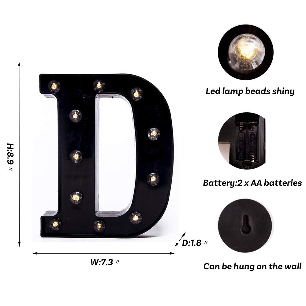 Foaky LED marquee number sign table-top setup adds personalized glow to receptions