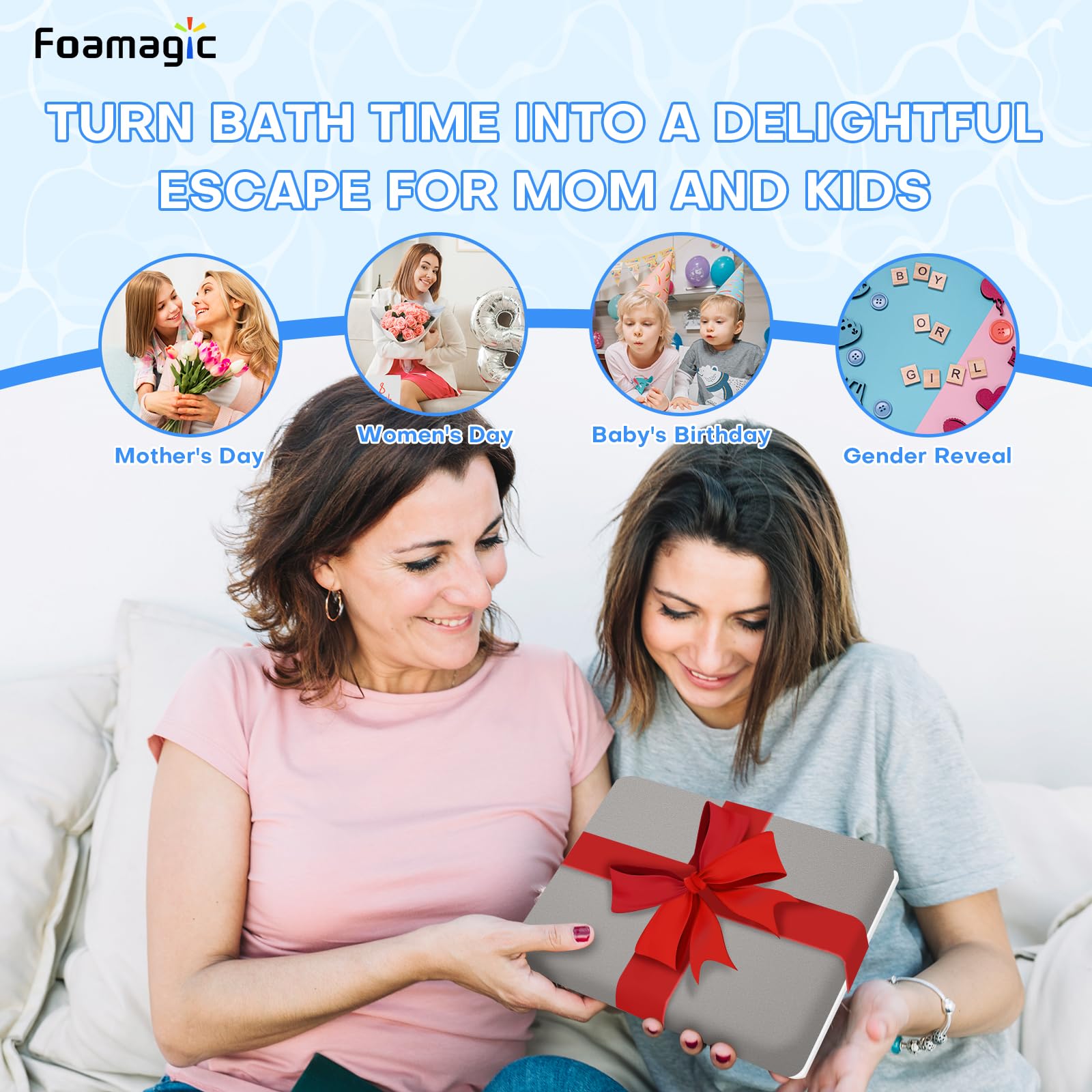 Foamagic bath kneeler-folded-storage showcases compact, space-saving design