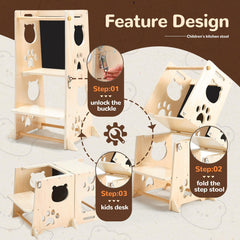 FOBIG toddler chalkboard space for drawing and quick notes during meals