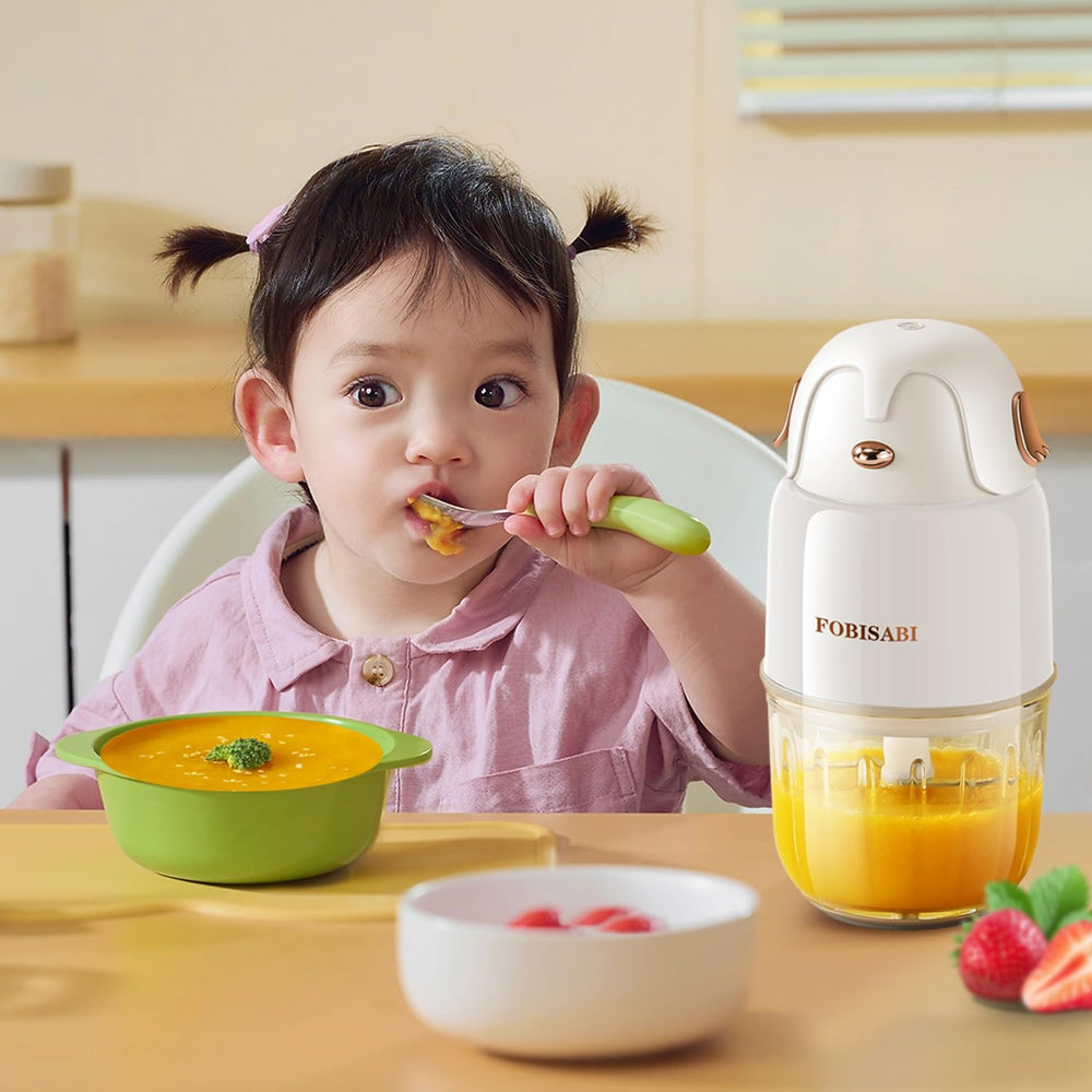 FOBISABI baby food maker safety lock to keep little cooks safe.