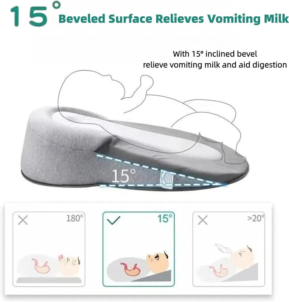 FOBSERD Baby Lounger Pillow during tummy time helps little one explore safely.