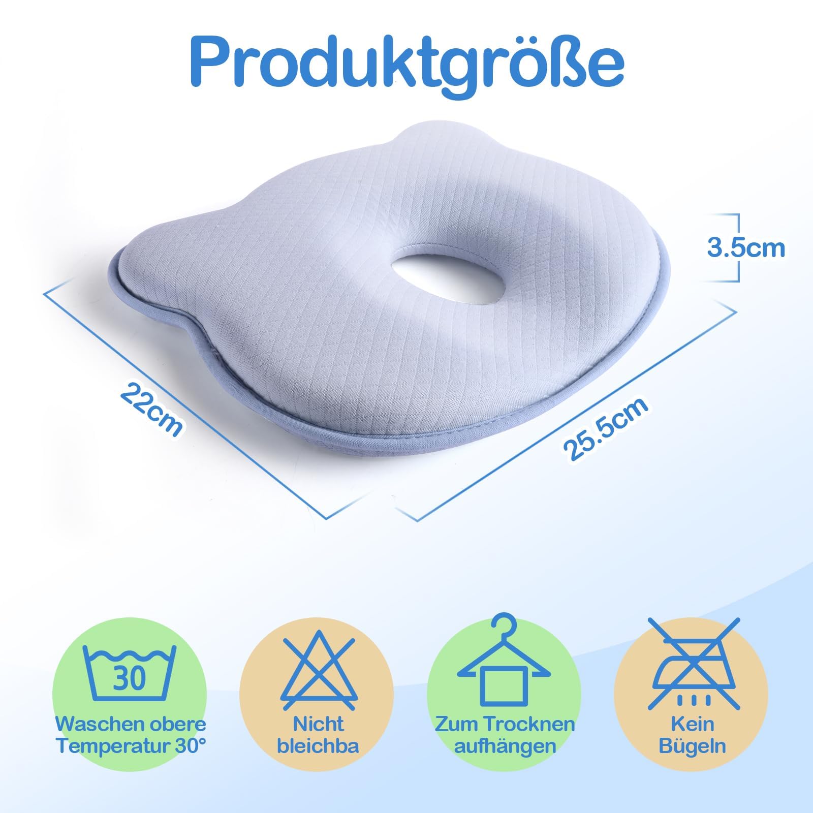 FOBSERD cute cartoon bear design pillow appeals to infants during nap time