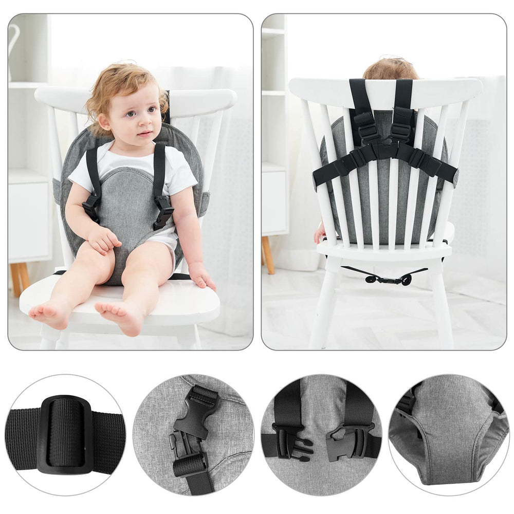 Focefec Baby Harness Seat folded-flat and ready to pack in a bag