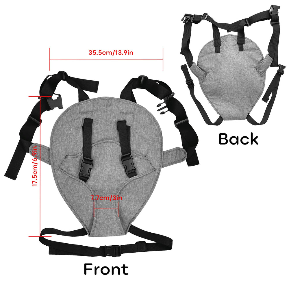 Focefec Harness Seat on-chair setup providing stable seating at family meals
