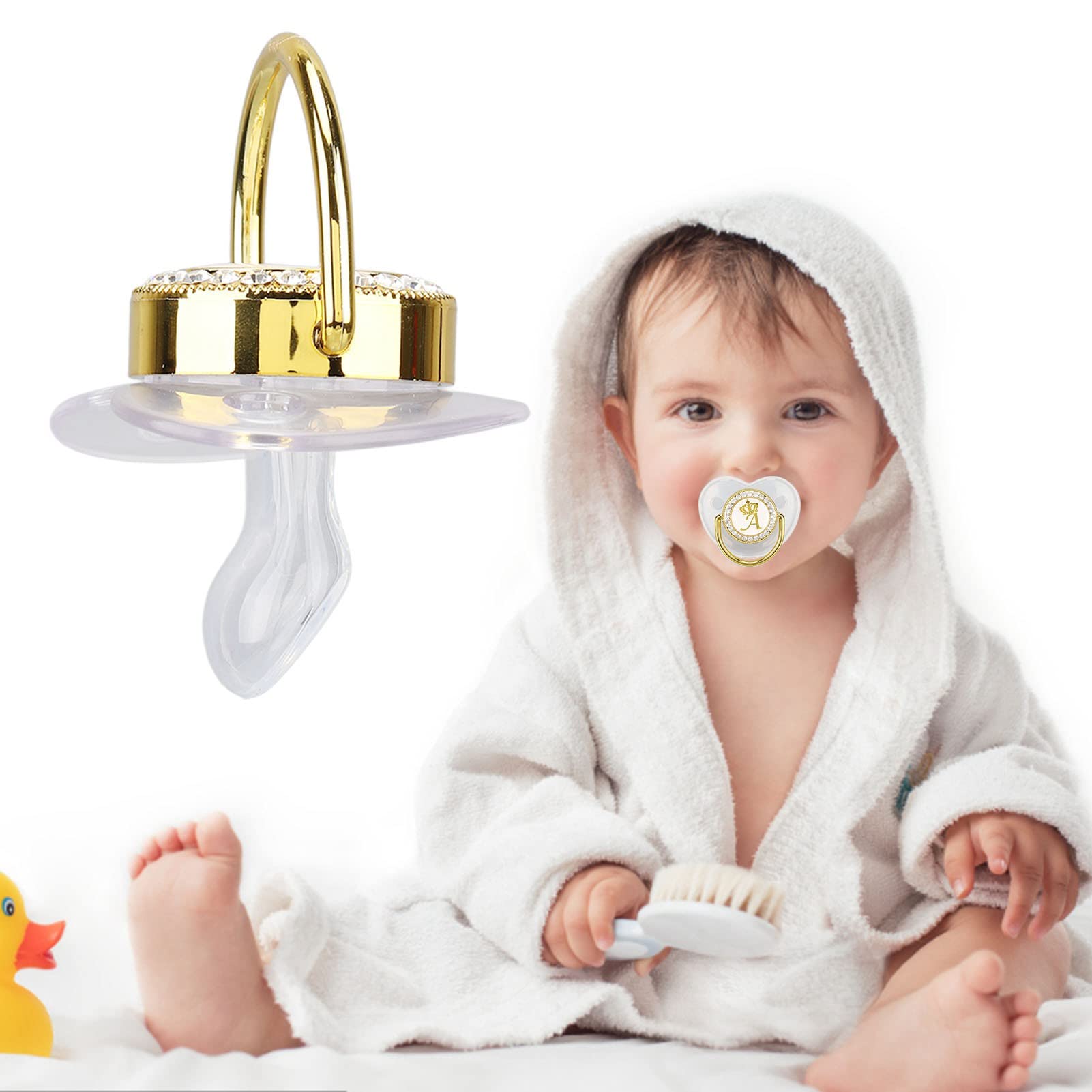 Focket pacifier clip curved design enhances comfort and keeps pacifier in place