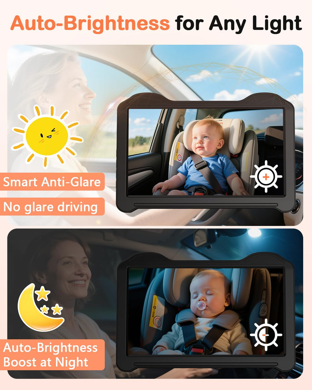 Fodkh auto brightness sensor adapts to car lighting