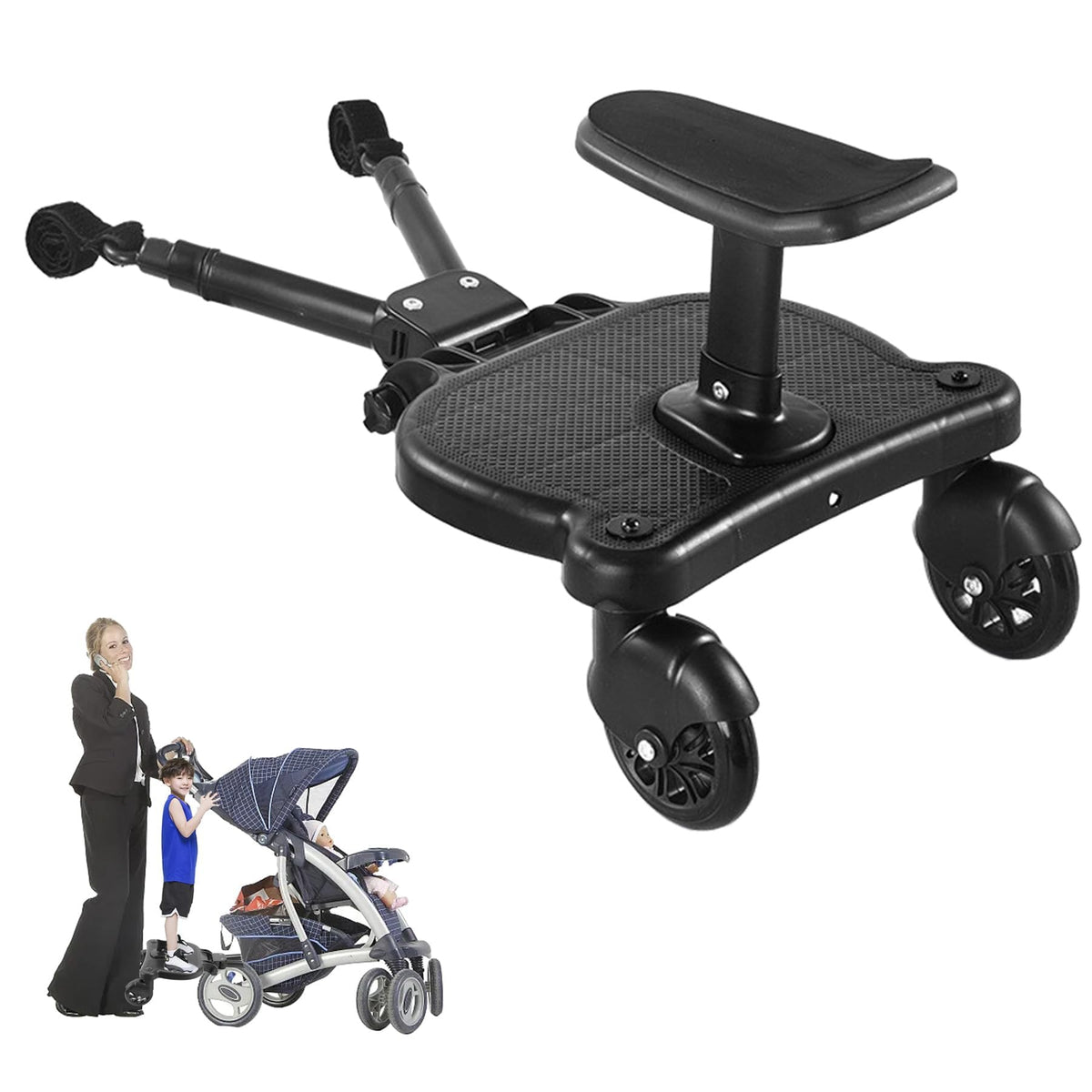 FodManTakin stroller board assembly parts shown for fast setup and secure fit.