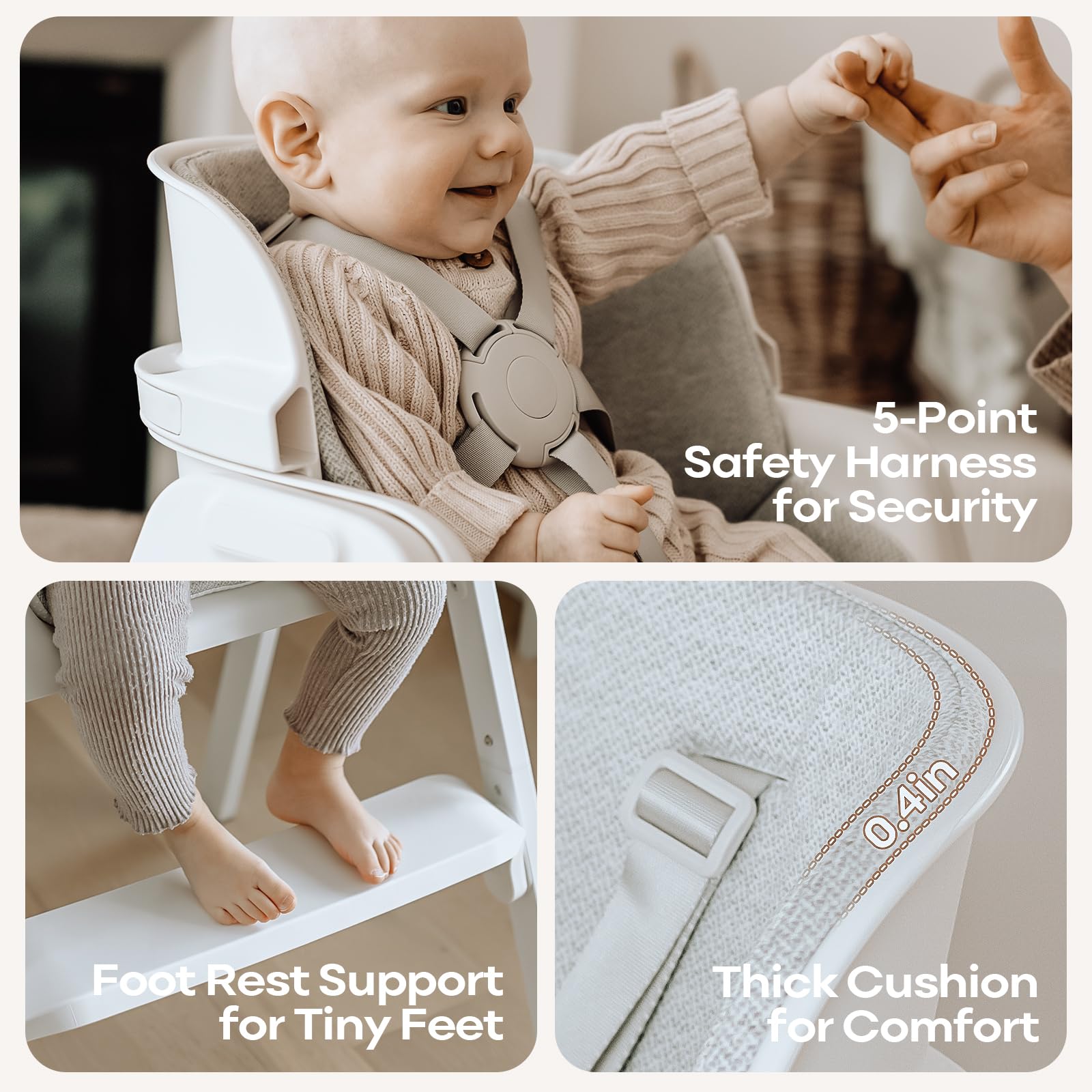 Fodoss anti-slip base ensures stable dining during family mealtimes.
