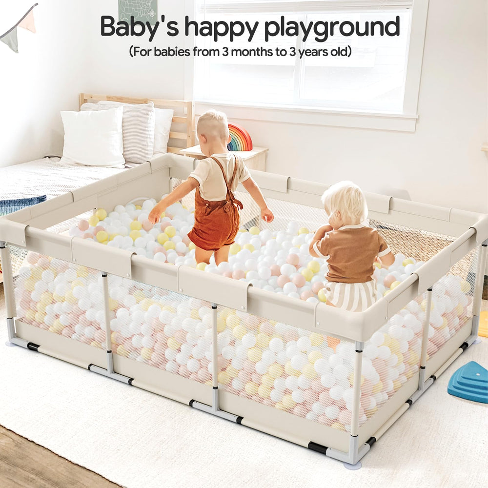 Fodoss baby playpen easy-assembly-guide helps parents set up in about 30 minutes.