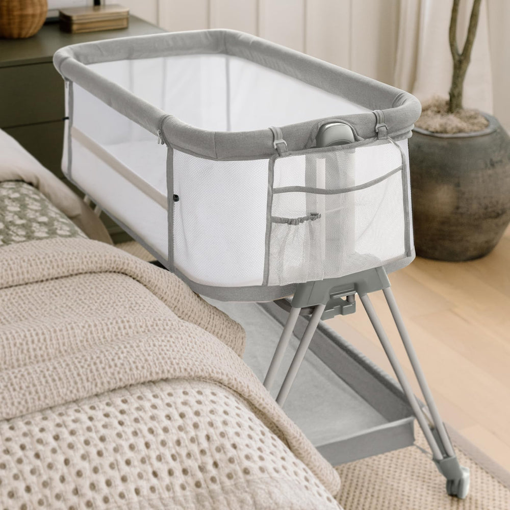 fodoss Bedside Bassinet assembly quick setup for busy evenings