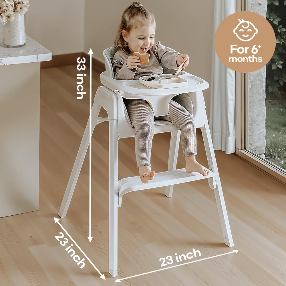 Fodoss 4-in-1 chair supports babies and toddlers during family mealtime.